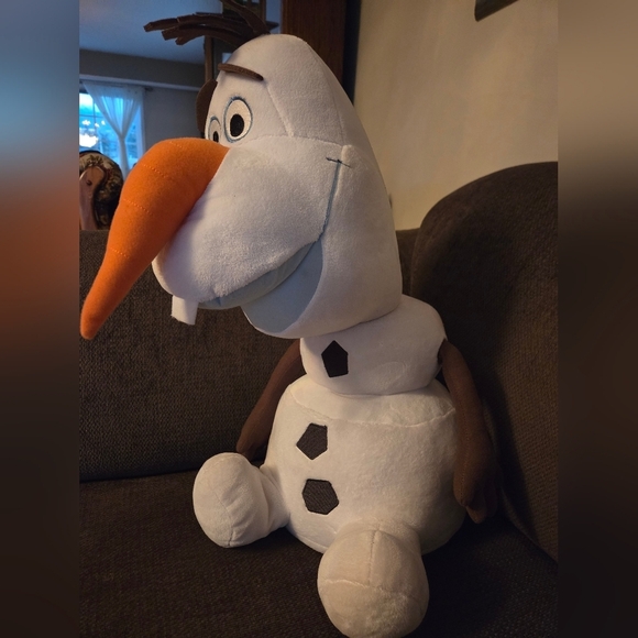 Olaf LARGE Plush Toy with Orange Nose - Picture 2 of 2